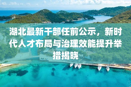 湖北最新干部任前公示，新時(shí)代人才布局與治理效能提升舉措揭曉