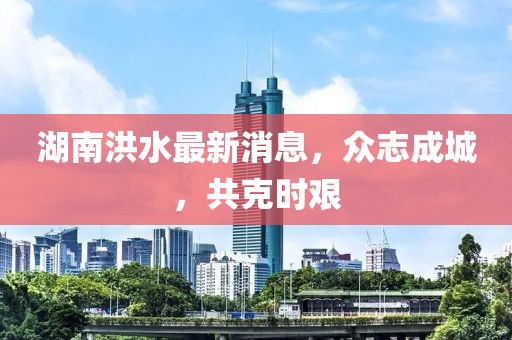 湖南洪水最新消息，眾志成城，共克時(shí)艱