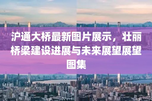 滬通大橋最新圖片展示，壯麗橋梁建設(shè)進(jìn)展與未來(lái)展望展望圖集