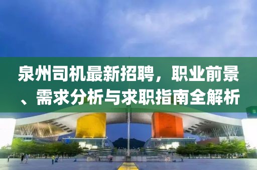 泉州司機(jī)最新招聘，職業(yè)前景、需求分析與求職指南全解析