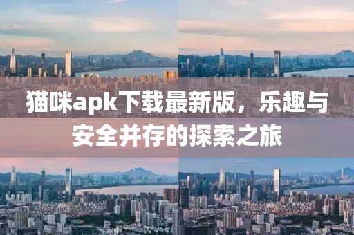 貓咪apk下載最新版，樂趣與安全并存的探索之旅