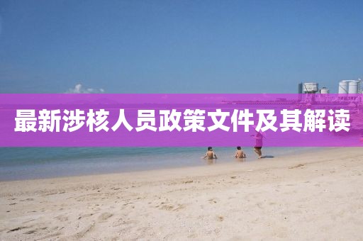 最新涉核人員政策文件及其解讀