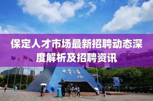 保定人才市場最新招聘動態(tài)深度解析及招聘資訊