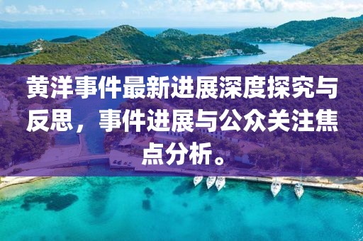 黃洋事件最新進展深度探究與反思，事件進展與公眾關(guān)注焦點分析。