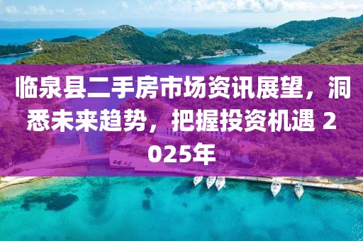 臨泉縣二手房市場資訊展望，洞悉未來趨勢，把握投資機遇 2025年