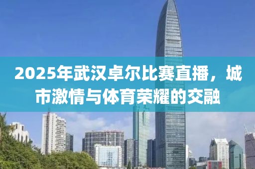 2025年武漢卓爾比賽直播，城市激情與體育榮耀的交融