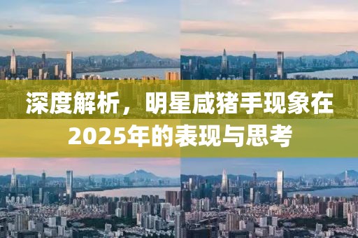 深度解析，明星咸豬手現(xiàn)象在2025年的表現(xiàn)與思考