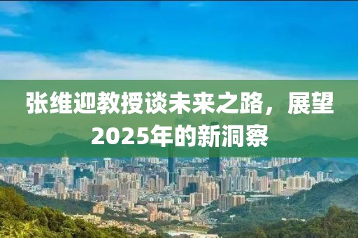 張維迎教授談未來(lái)之路，展望2025年的新洞察