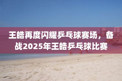 王皓再度閃耀乒乓球賽場，備戰(zhàn)2025年王皓乒乓球比賽