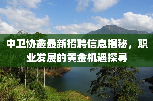 中衛(wèi)協(xié)鑫最新招聘信息揭秘，職業(yè)發(fā)展的黃金機(jī)遇探尋