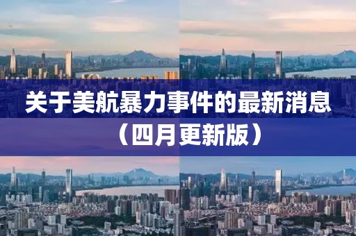 關(guān)于美航暴力事件的最新消息（四月更新版）