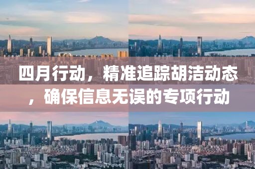 四月行動(dòng)，精準(zhǔn)追蹤胡潔動(dòng)態(tài)，確保信息無誤的專項(xiàng)行動(dòng)