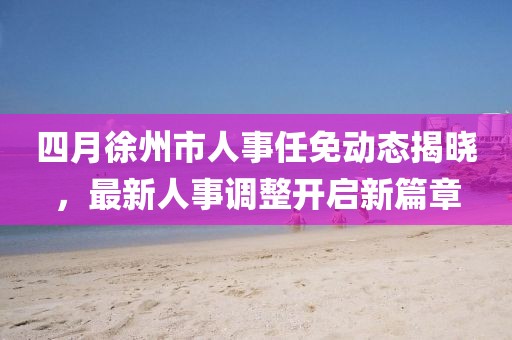 四月徐州市人事任免動(dòng)態(tài)揭曉，最新人事調(diào)整開啟新篇章