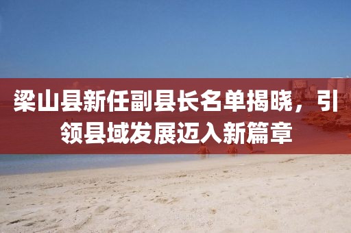 梁山縣新任副縣長(zhǎng)名單揭曉，引領(lǐng)縣域發(fā)展邁入新篇章