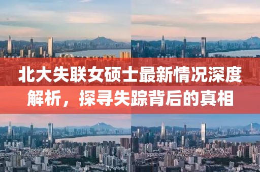 北大失聯(lián)女碩士最新情況深度解析，探尋失蹤背后的真相