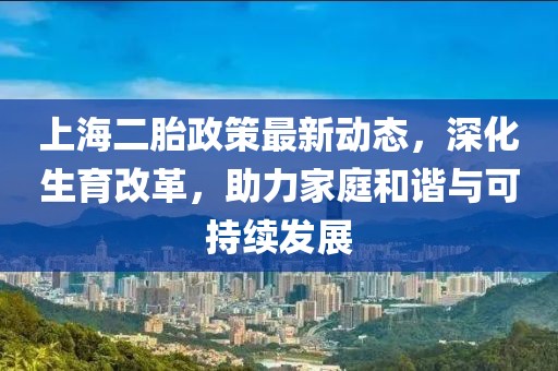 上海二胎政策最新動態(tài)，深化生育改革，助力家庭和諧與可持續(xù)發(fā)展