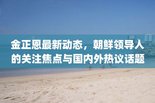 金正恩最新動態(tài)，朝鮮領(lǐng)導(dǎo)人的關(guān)注焦點(diǎn)與國內(nèi)外熱議話題