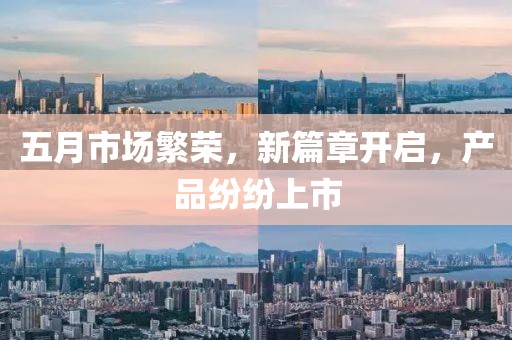 五月市場(chǎng)繁榮，新篇章開啟，產(chǎn)品紛紛上市