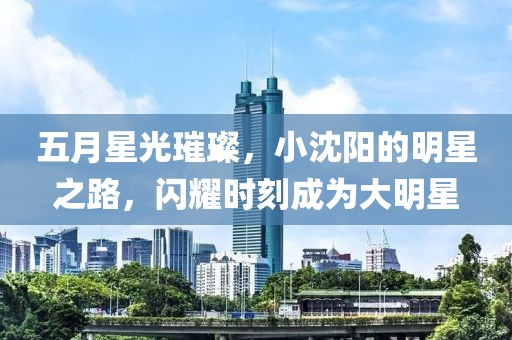 五月星光璀璨，小沈陽的明星之路，閃耀時刻成為大明星