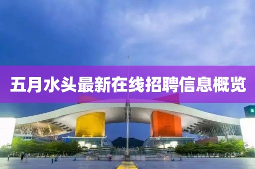 五月水頭最新在線招聘信息概覽