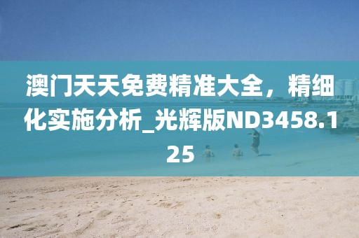 澳門天天免費(fèi)精準(zhǔn)大全，精細(xì)化實(shí)施分析_光輝版ND3458.125