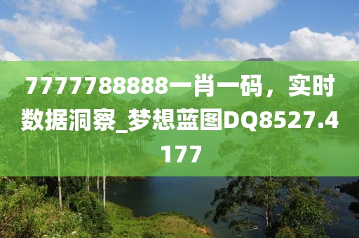 7777788888一肖一碼，實時數(shù)據(jù)洞察_夢想藍(lán)圖DQ8527.4177