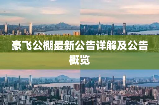 豪飛公棚最新公告詳解及公告概覽