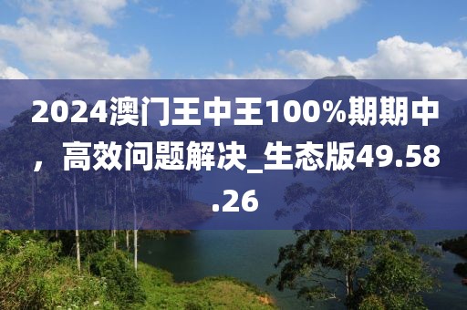 2024澳門王中王100%期期中，高效問題解決_生態(tài)版49.58.26