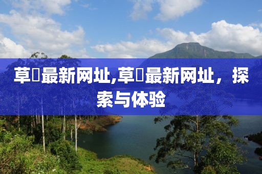 草塯最新網(wǎng)址,草塯最新網(wǎng)址，探索與體驗(yàn)